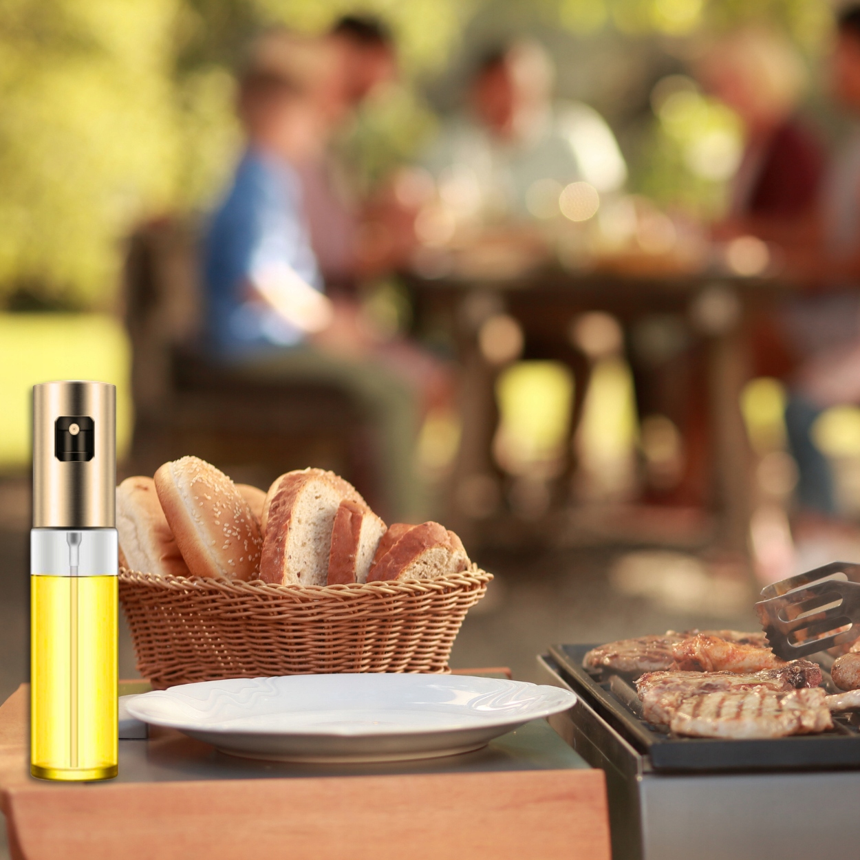 SPRYSKIWACZ DO OLEJU OLIWY OCTU DOKŁADNY ROZPYLACZ DOZOWNIK W SPRAYU 100ml Szerokość 10 cm