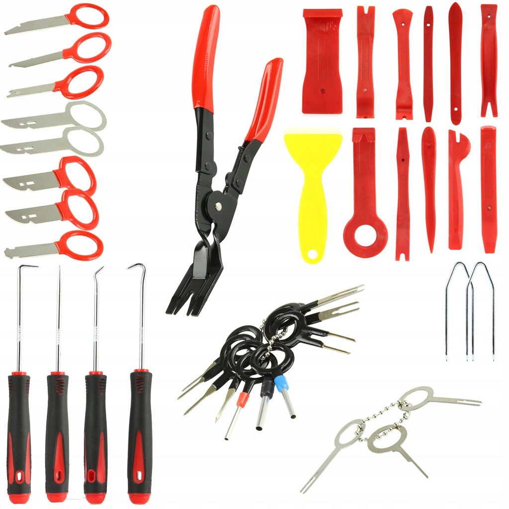 ŚCIĄGACZE DO TAPICERKI ZESTAW ŚCIĄGACZY 43EL ŁYŻKI PINY Kod producenta 07-1608