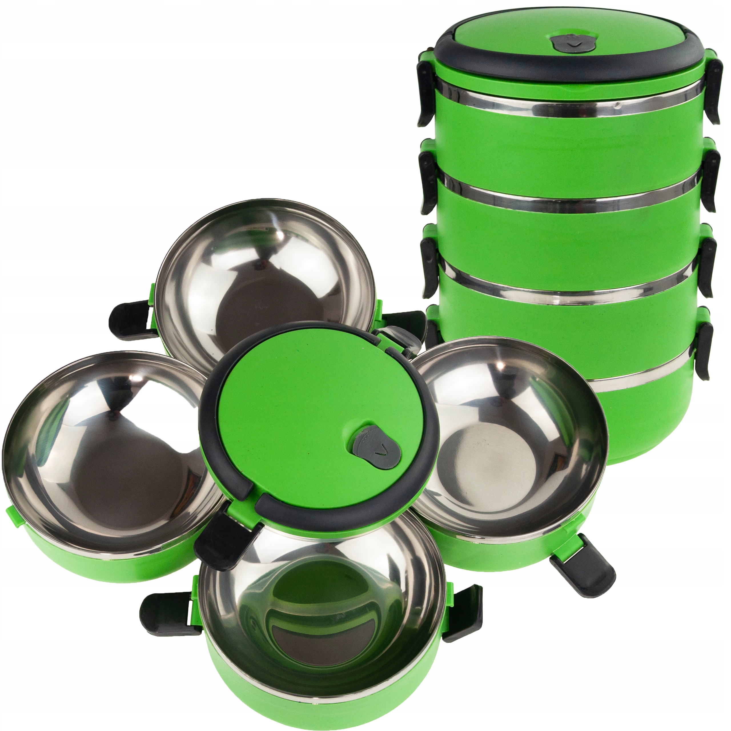 

Pojemnik Żywność Menażka Obiadowy Lunch Box 4 czes