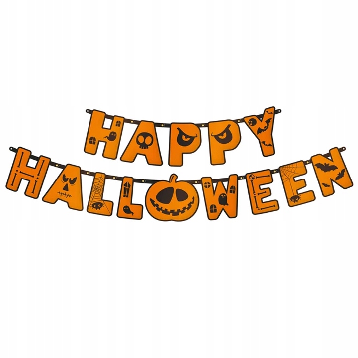 GIGA Zestaw BALONY na HALLOWEEN Kurtyna Duch Dynia Baner Happy Halloween Motyw mix wzorów