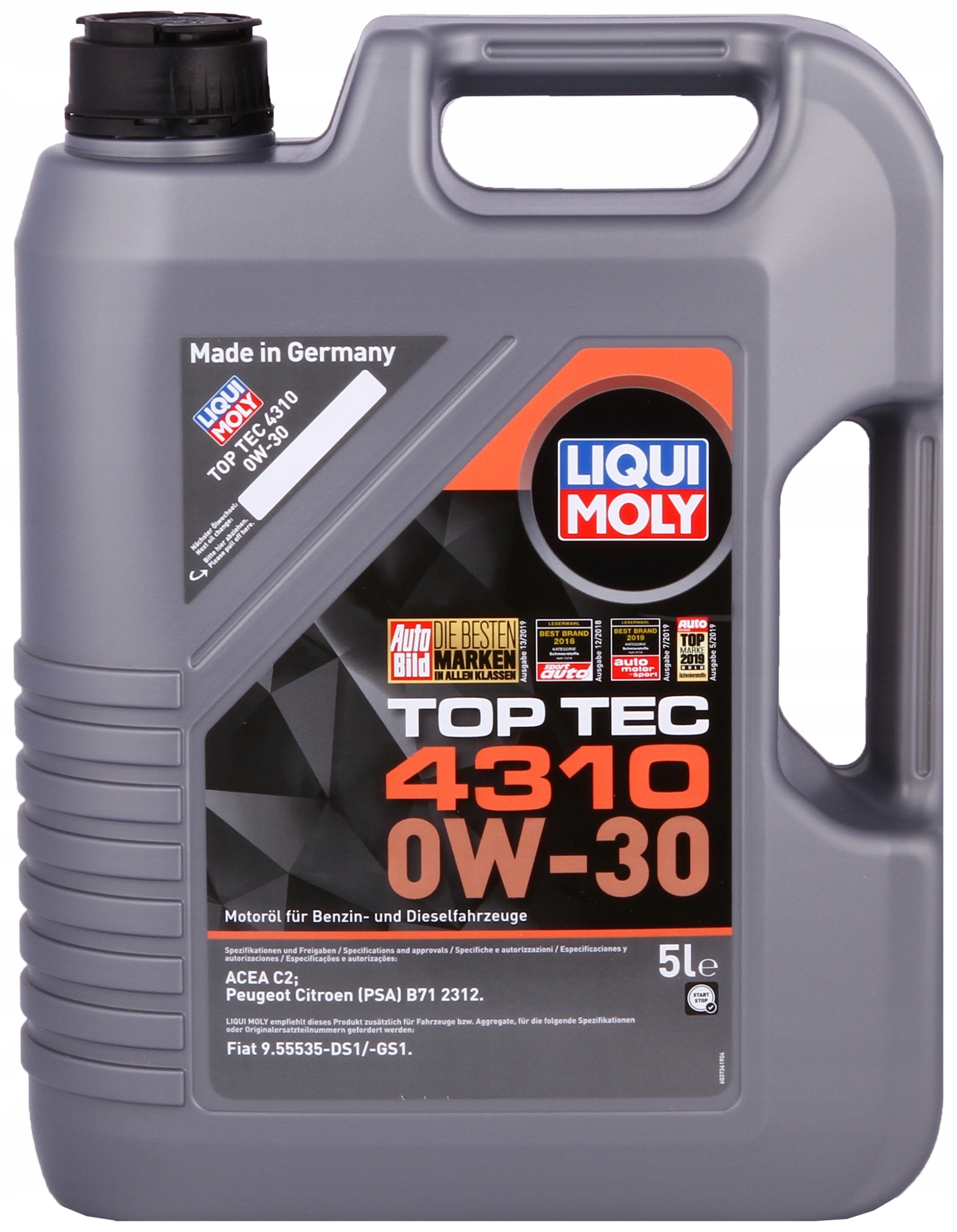 LIQUI MOLY TOP TEC 4310 0W30 - 2362 - 5L