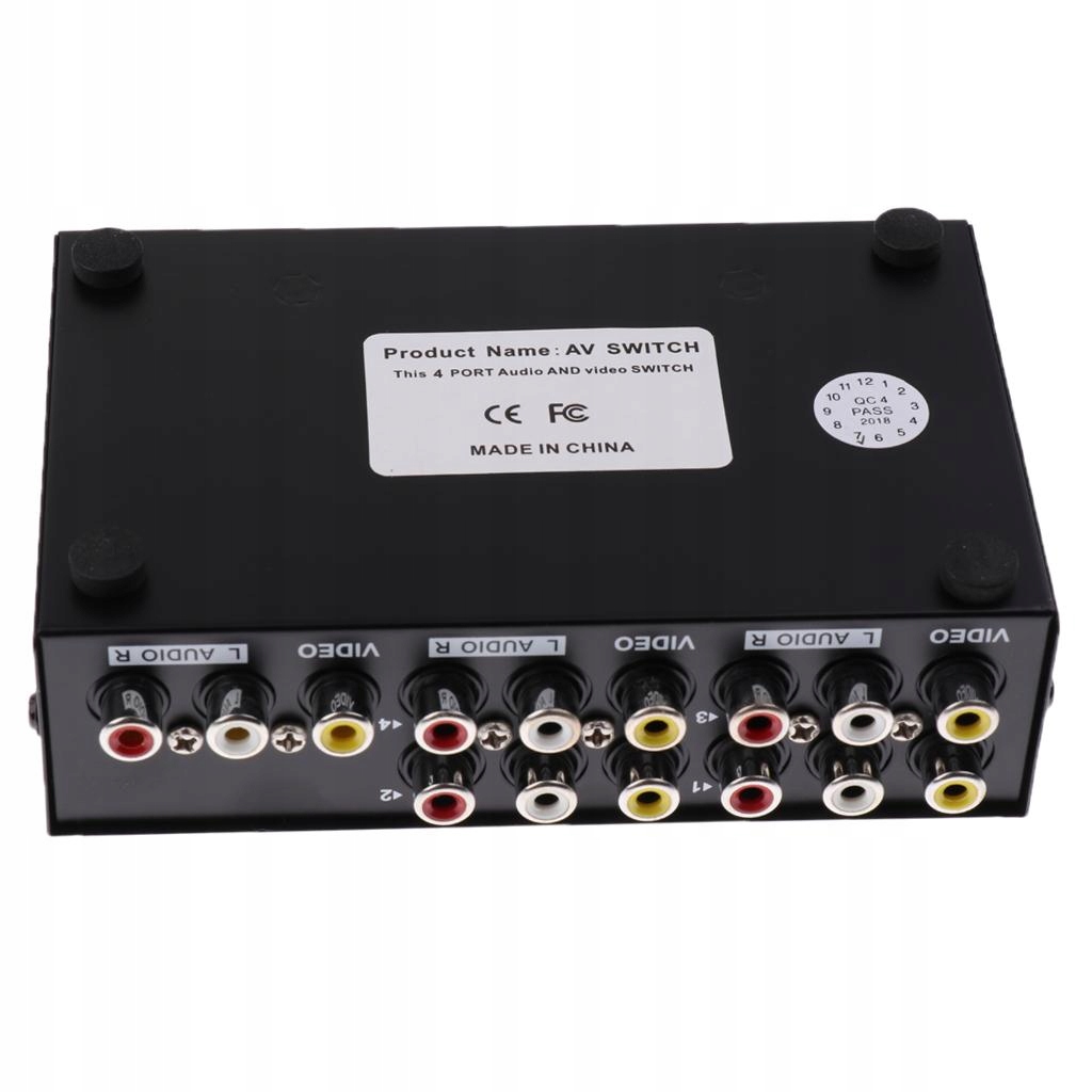 "4 Port 4 Input 1 Audio AV output Waga produktu z opakowaniem jednostkowym 0.5 kg