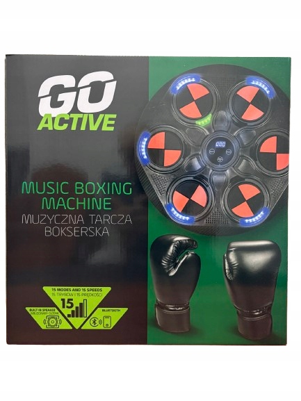 Go Active Music Boxing Muzyczna Tarcza Bokserska Z Bluetooth Rękawice