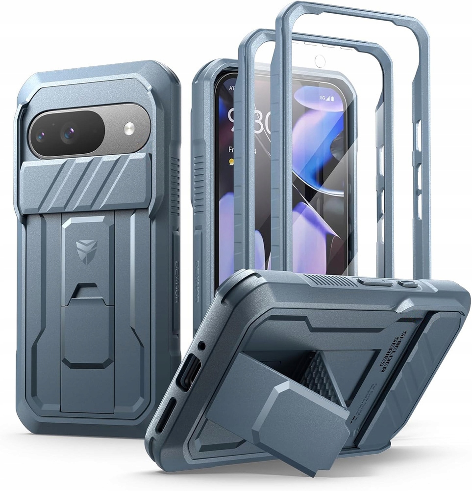 Pancéřové Pouzdro Dexnor Pro Google Pixel 9 Case S Rámečkem, Ochrana Obrazovky, Tvrdé