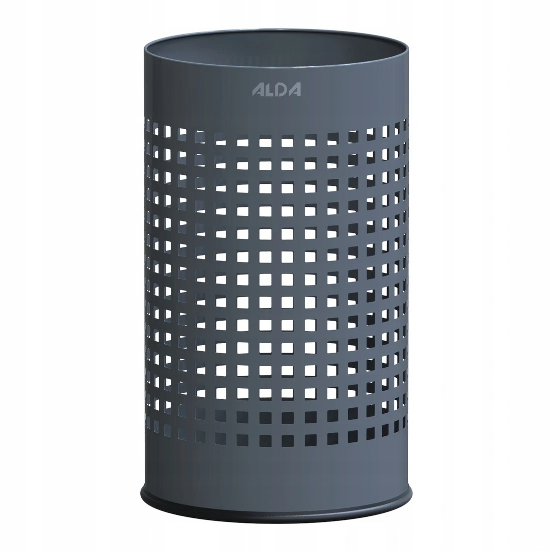 Levně Odpadkový koš Officer 18 l, děrovaný, lakovaná ocel, šedá