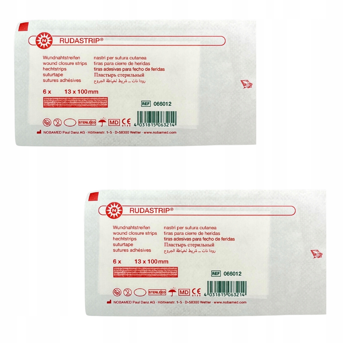 

Paski do zamykania ran Rudastrip 13x100 6szt.