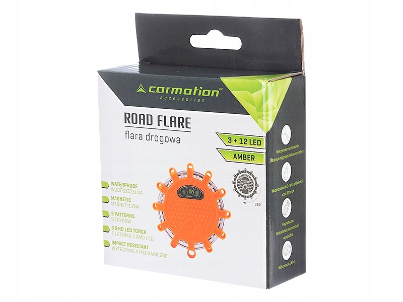SAMOCHODOWA LAMPA AWARYJNA BŁYSKOWA LED MAGNES FLARA DROGOWA OSTRZEGAWCZA Źródło światła LED