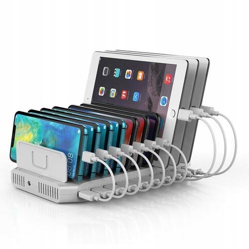 Unitek Y-2172 nabíjecí stanice pro 10 portů Usb 2.4A 96W kancelářská