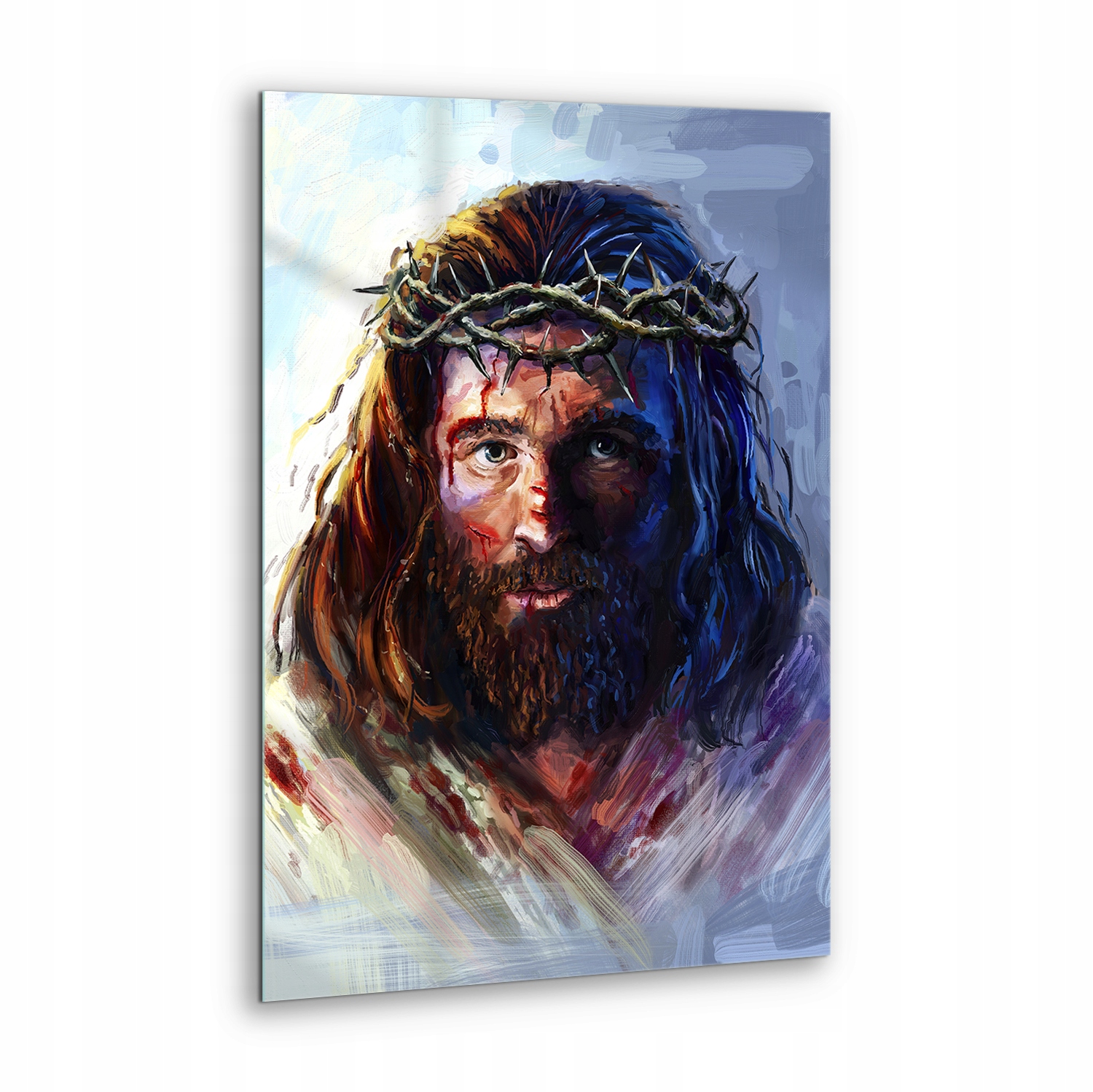 Foto Obraz na skle Ježíš v trnové koruně