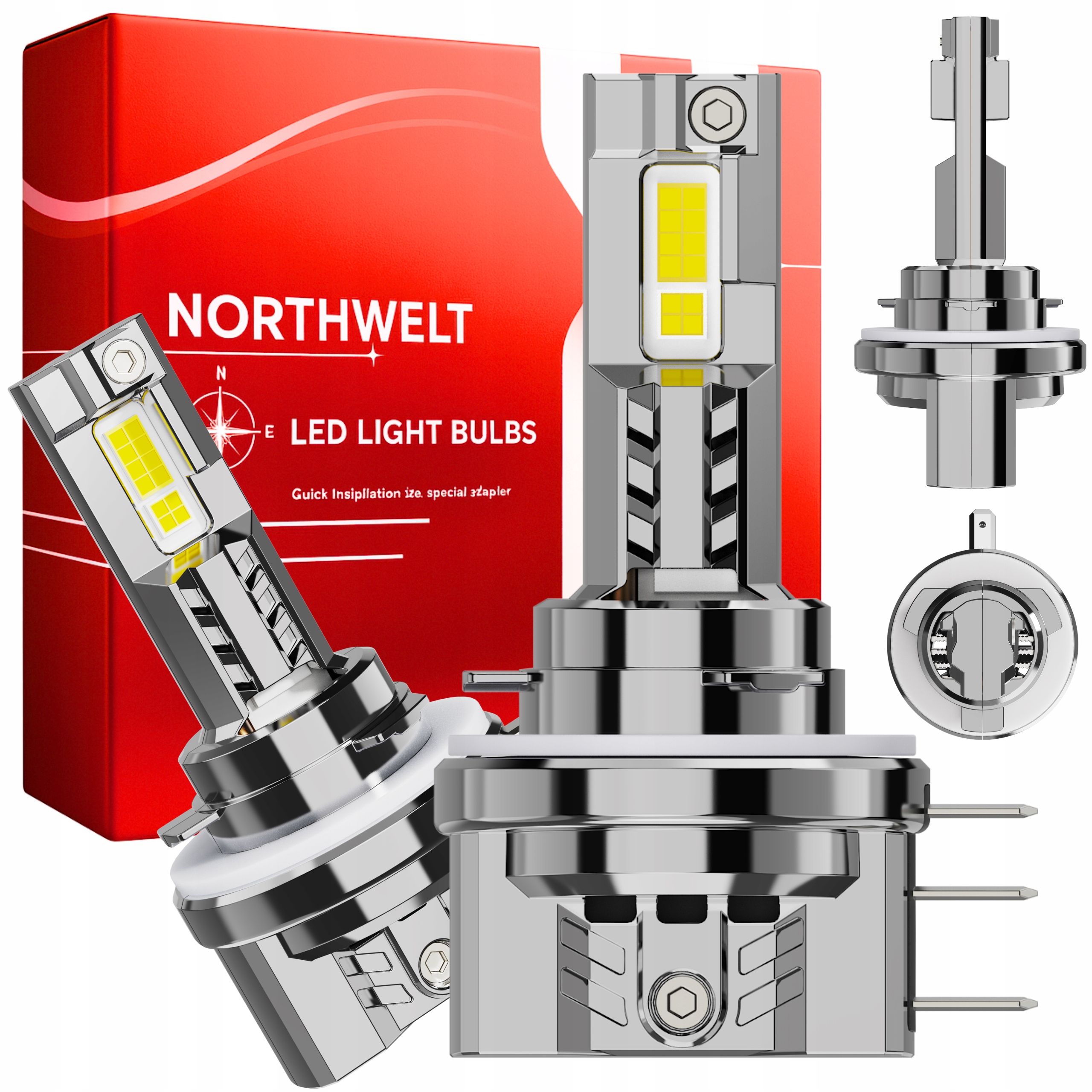 Žiarovky H15 Led 125W Homologácia Silné Biele Canbusové Automobilové Svetlo