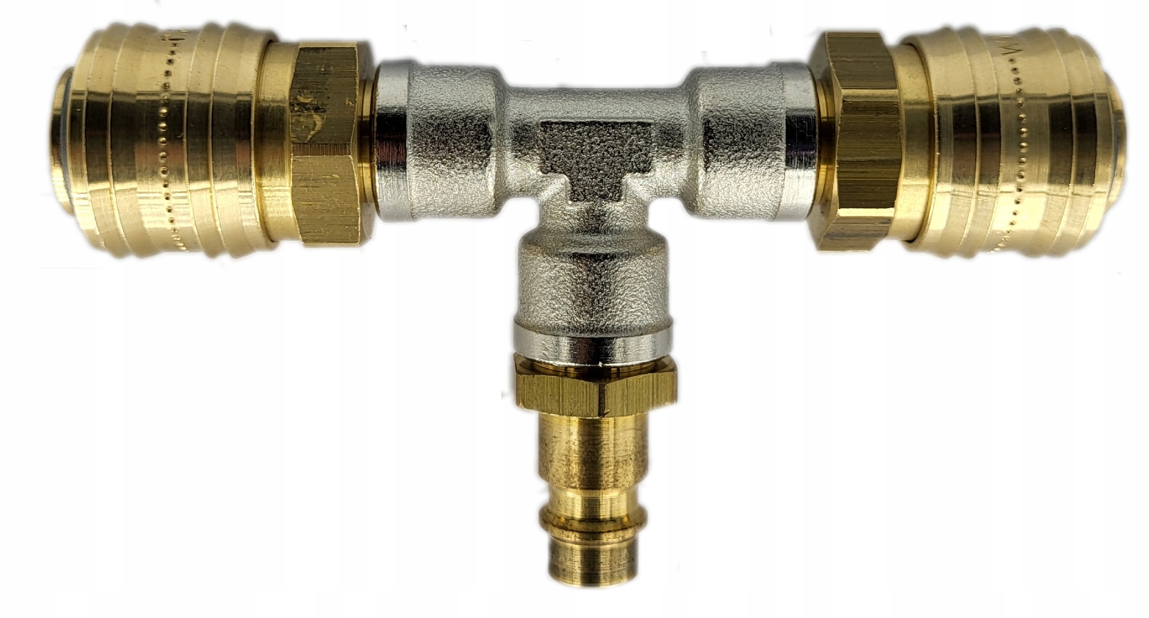 

Rozdzielacz Pneumatyczny Do Kompresora 2 x Złączka