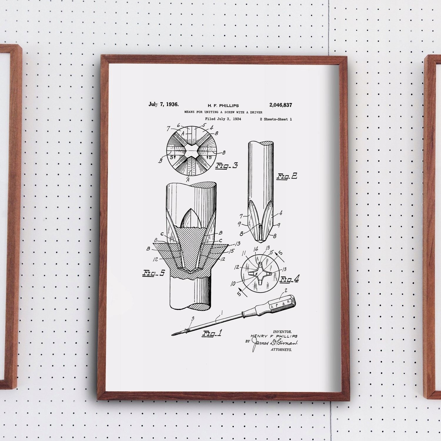 Plakat 30x40 patent 9 wzor wybor do passe-partout Marka bez marki