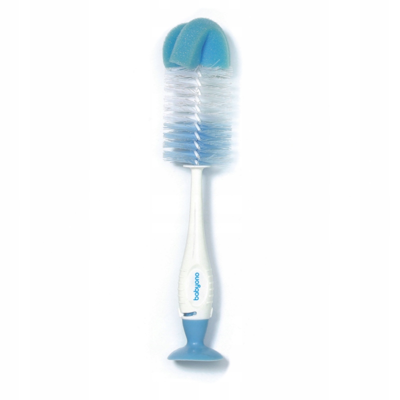 BABYONO SZCZOTKA DO BUTELEK SMOCZKÓW Z PRZYSSAWKĄ