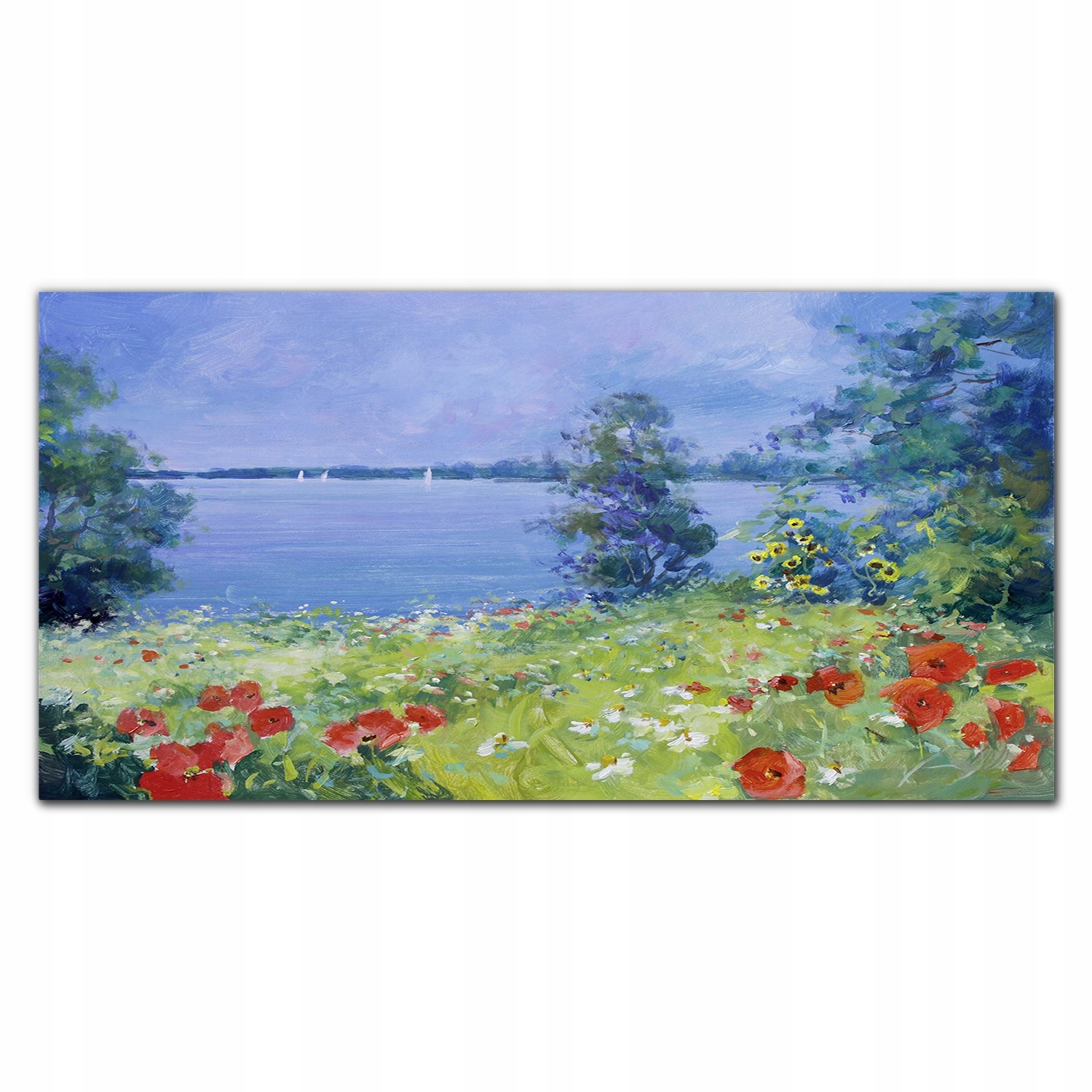 Obraz na plátně Květiny voda příroda 120x60 cm