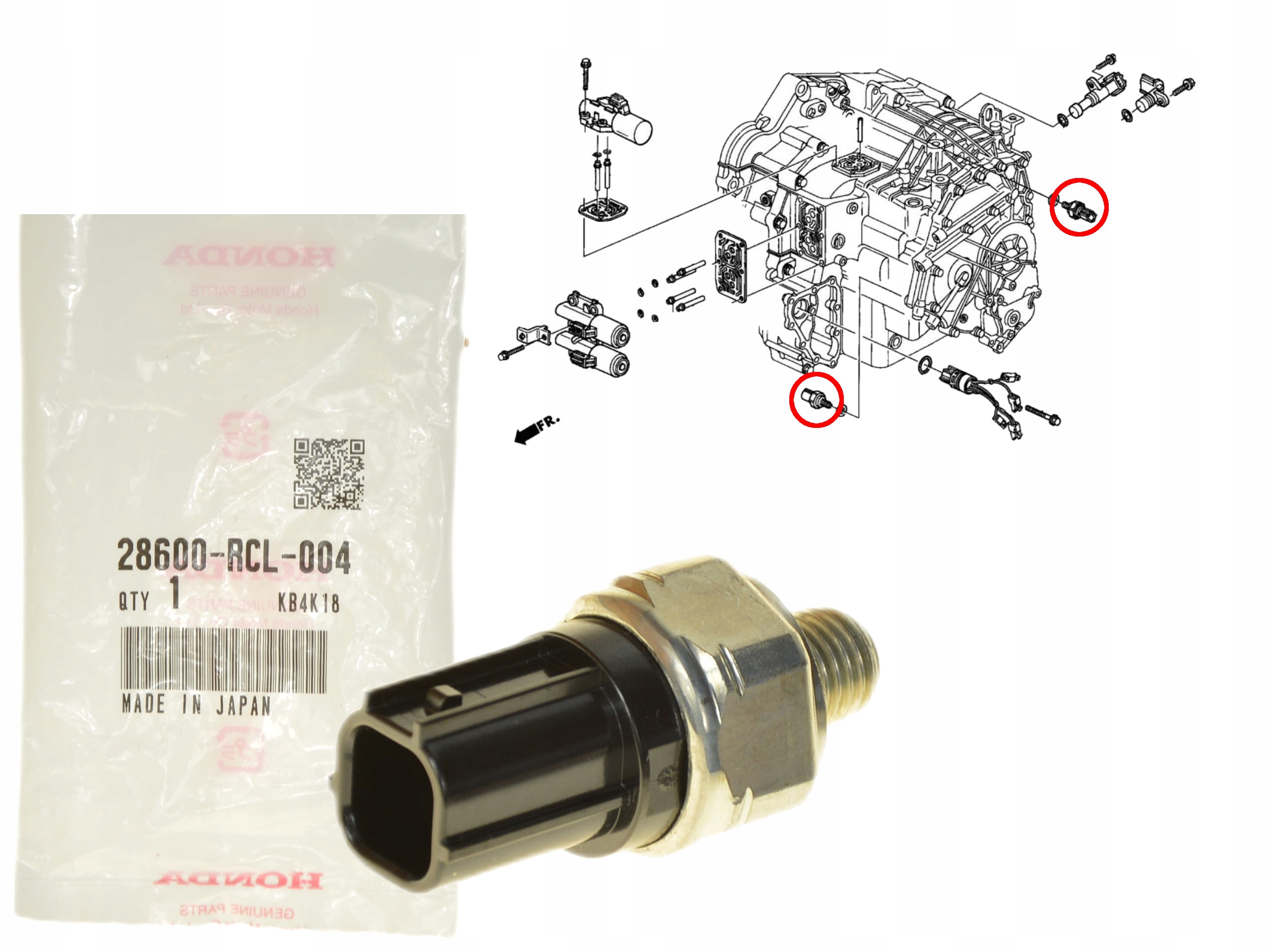 Čidlo Tlaku Oleje Automatické Převodovky 28600-RCL-004 Oe Honda