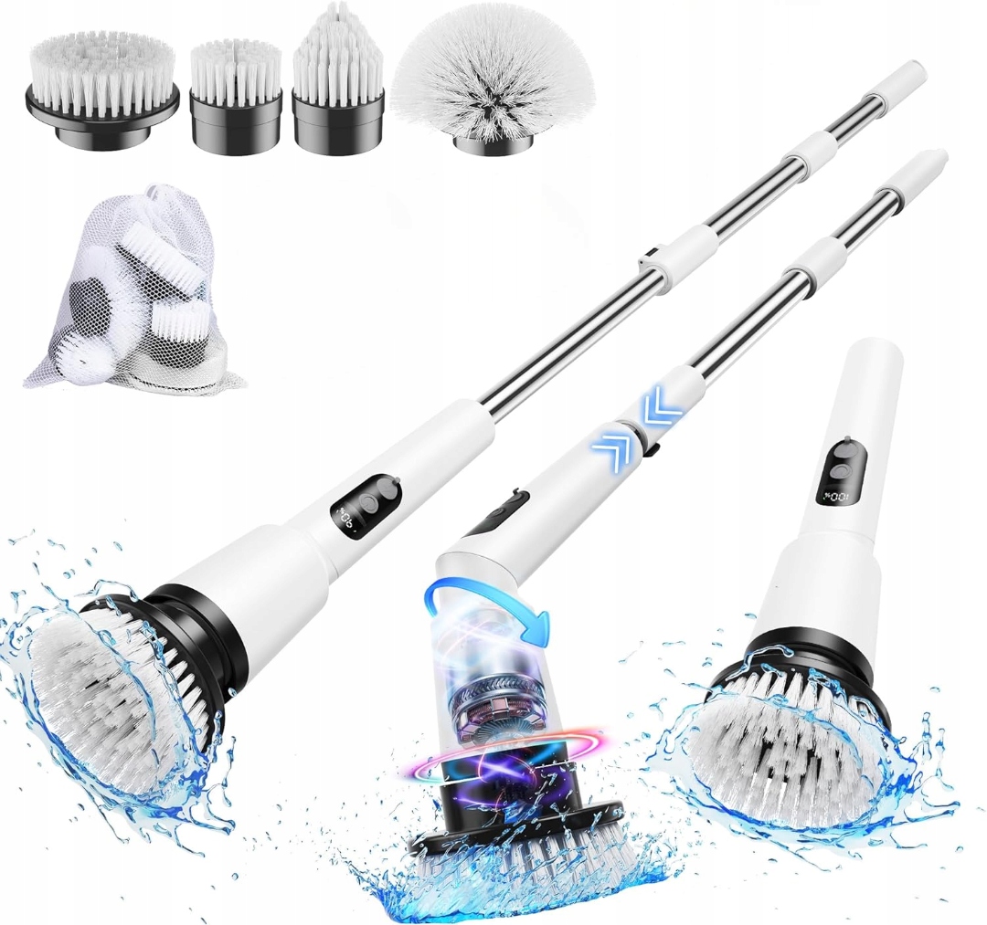 Levně Elektrický Rotační Kartáč Kimeetol Čisticí Mop 8V1 Regulace