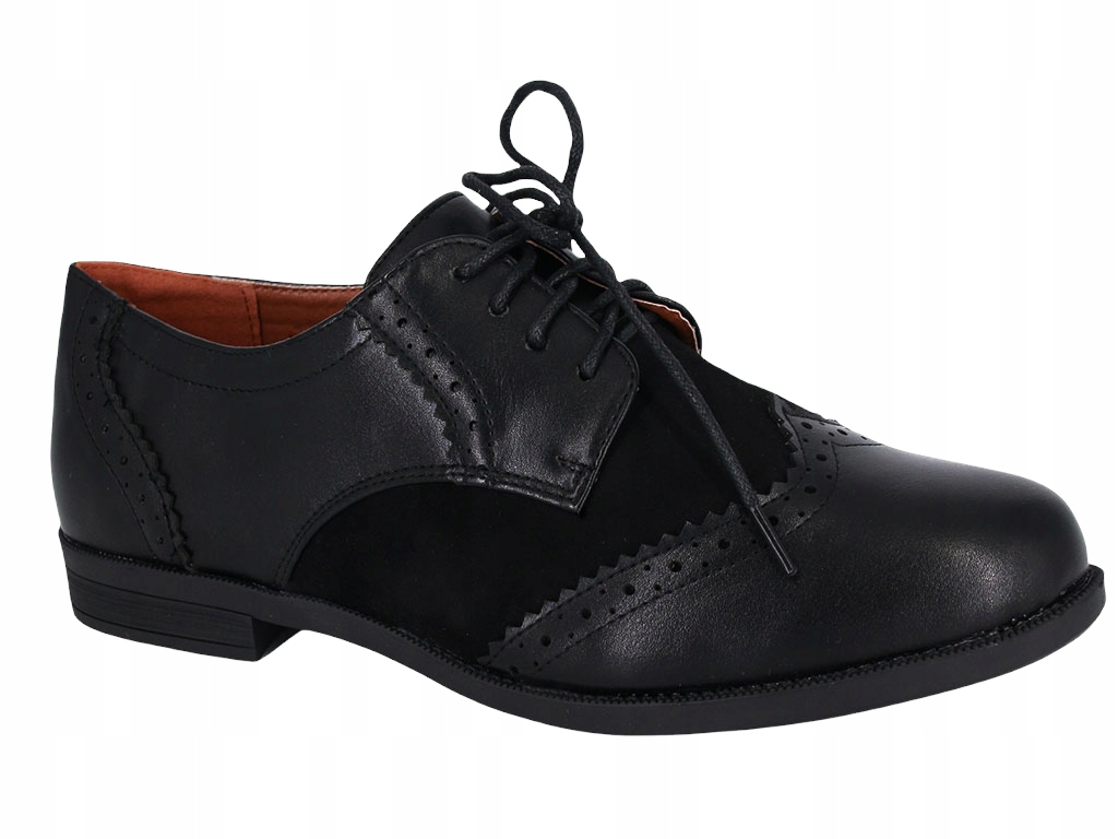

Mokasyny Półbuty Buty Damskie Czarne E5M632 42