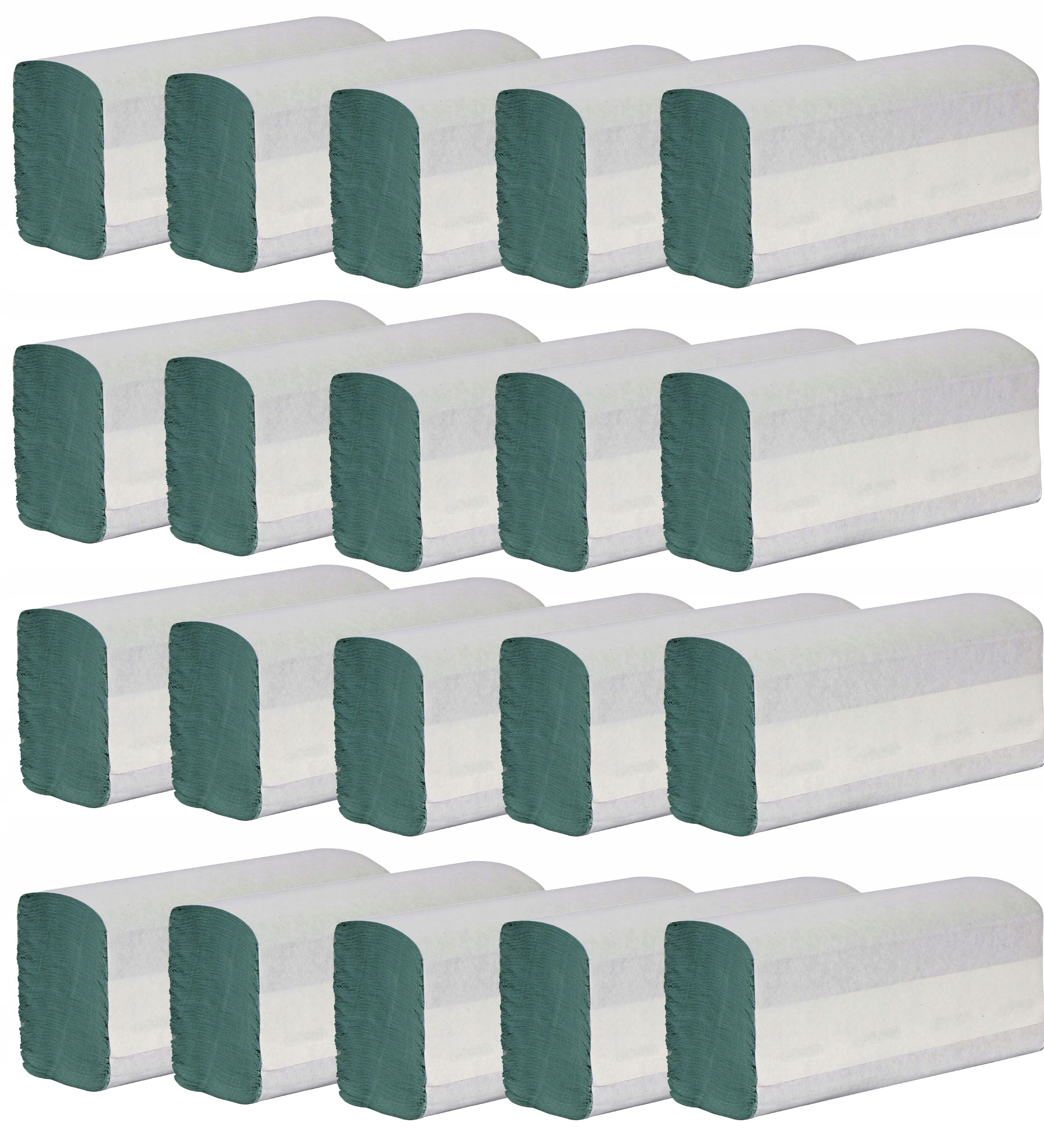 Levně Papírový ručník Zz zelený 3428 Hig 4000 listů recyklovaný 20x