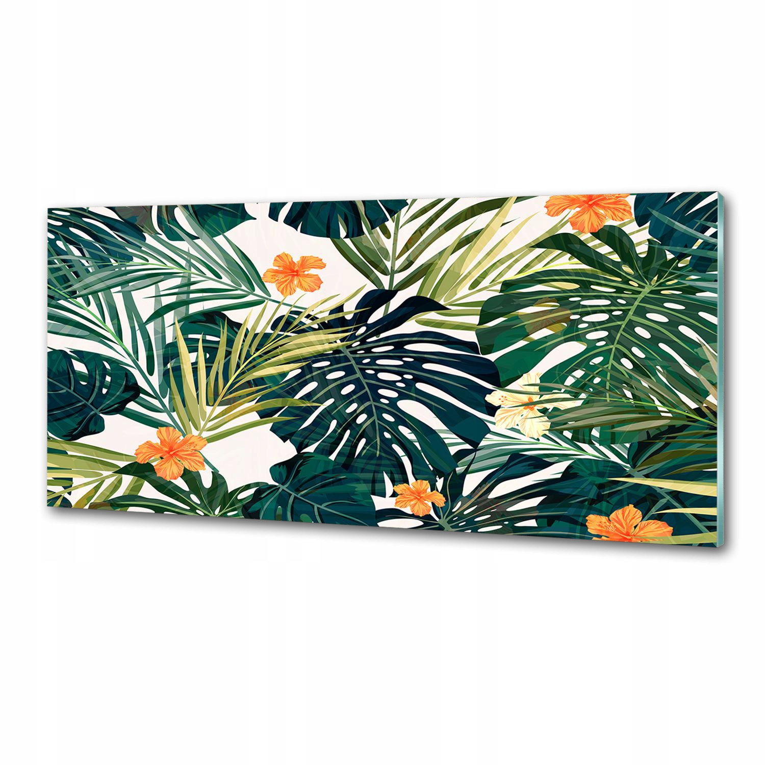 Panel do kuchyne Tropické listy 125 x 50 cm Lepidlo