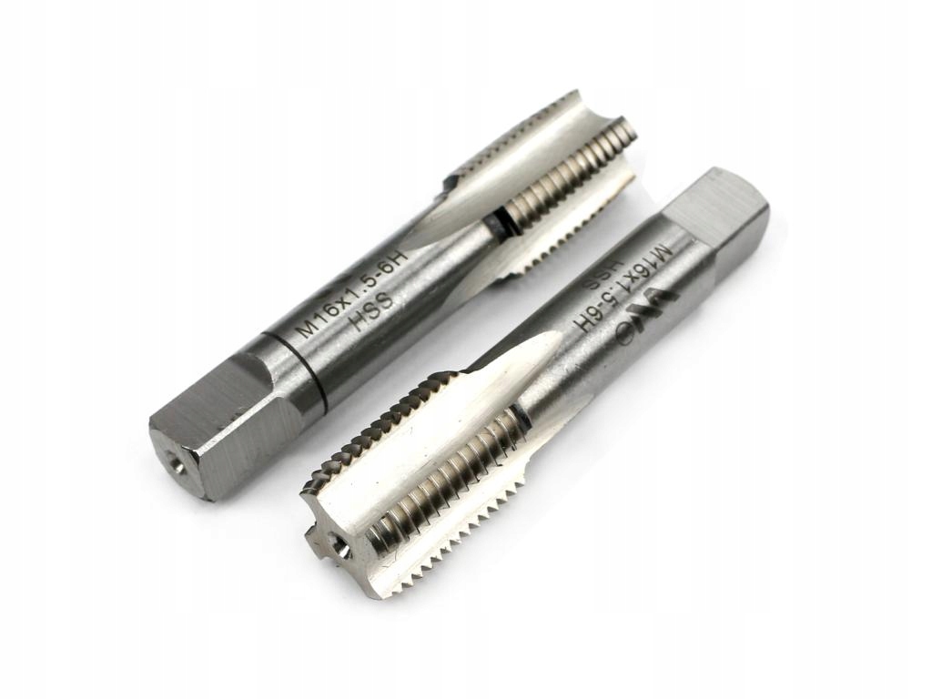 Gwintowniki komplet 2 szt do gwintu metrycznego drobnozwojnego DIN2181 M16X