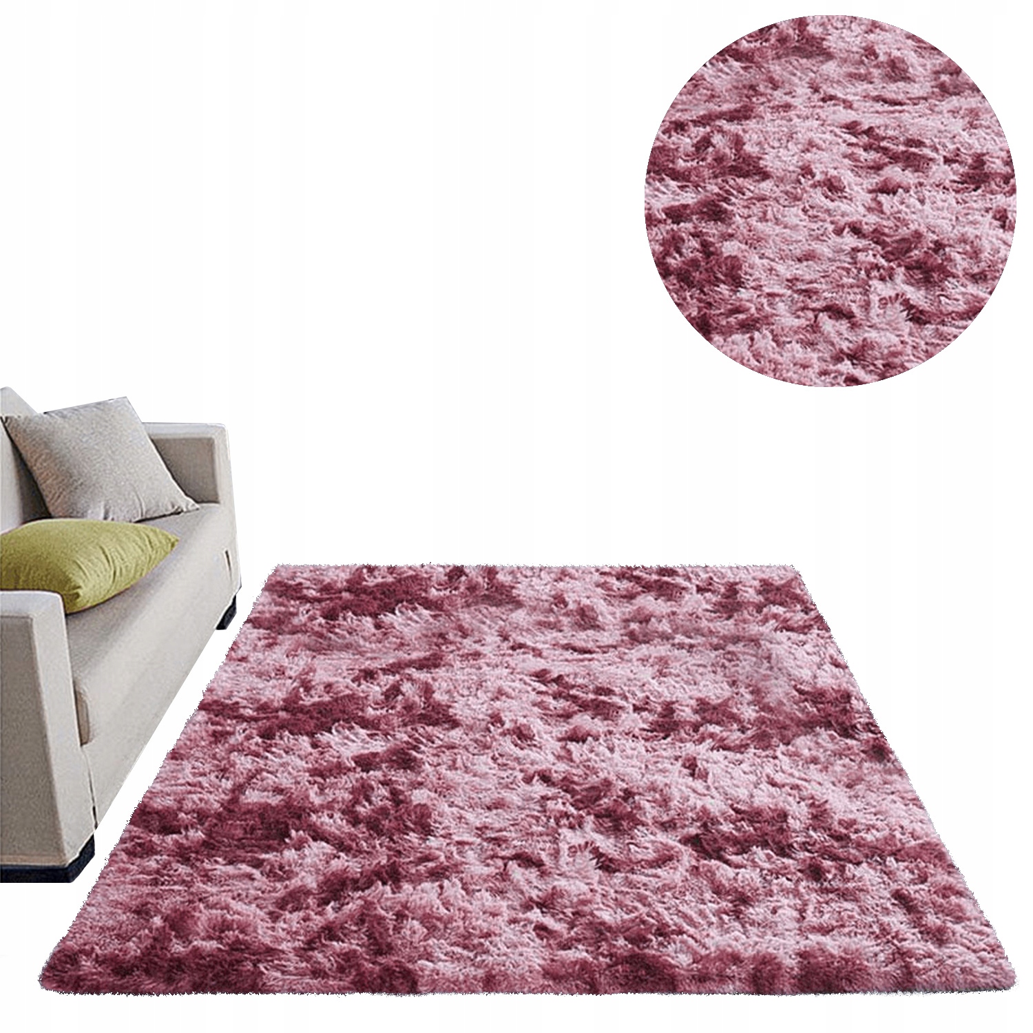 

Dywan gęsty miękki pluszowy Shaggy Ombre 120x160