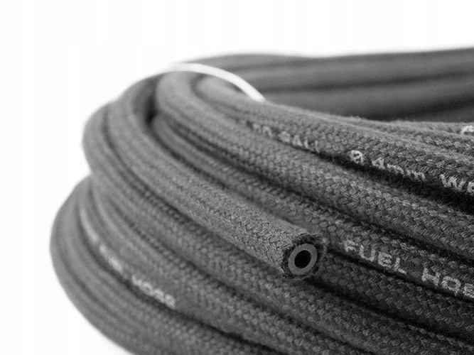 

Wąż gumowy gazowy 5x8mm w oplocie czarny Mig Tig