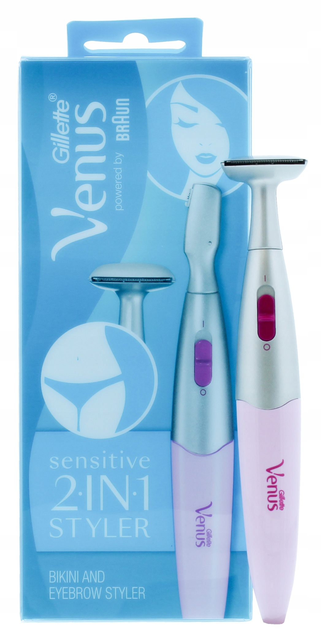 

Braun Gillette Venus 2 w 1 bikini i brwi trymer