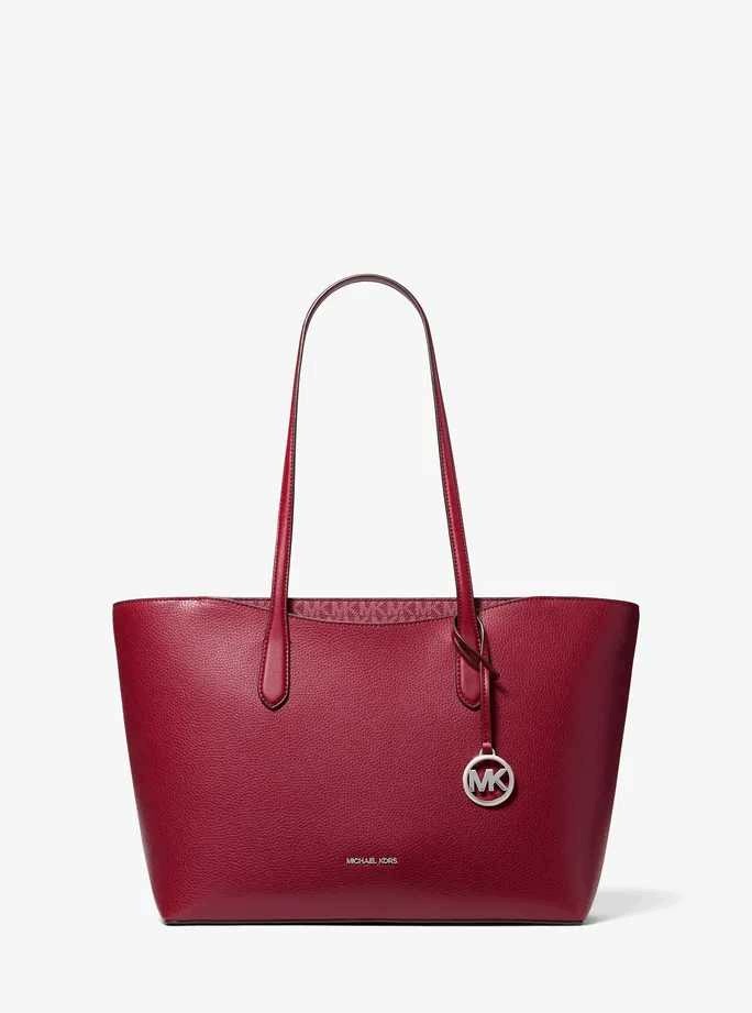 Michael Kors dámská kožená velká kabelka Arden vínová