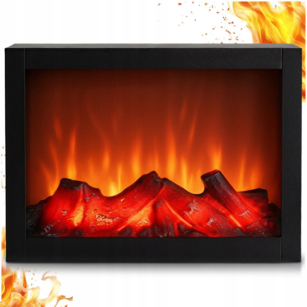Elektrický krb Pohyblivý Plamen Imitace ohně Led Volně stojící