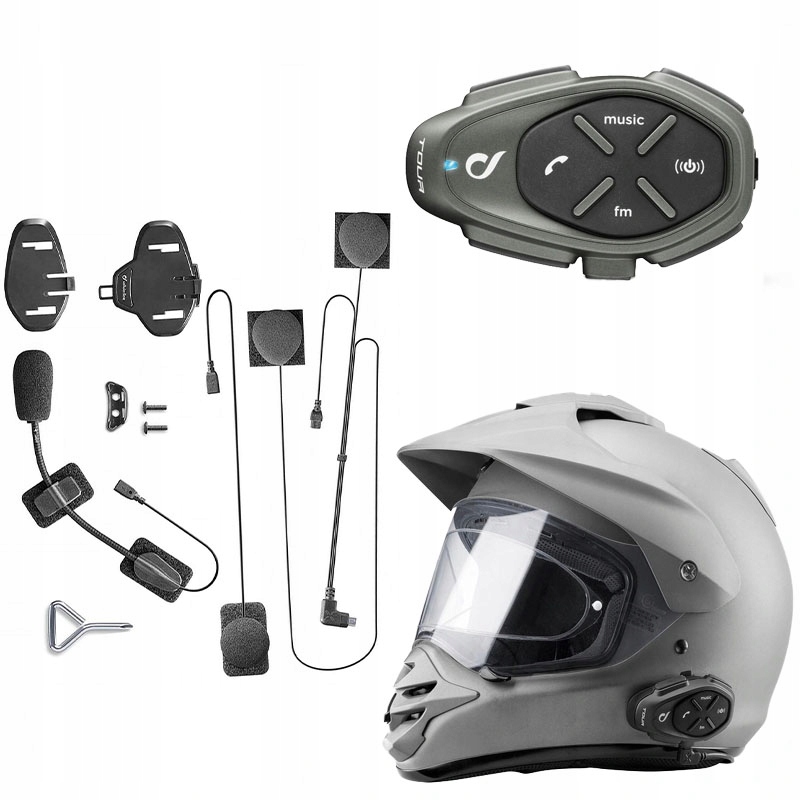 

Intercom Interphone Tour F5 Polski Język 1 Kask
