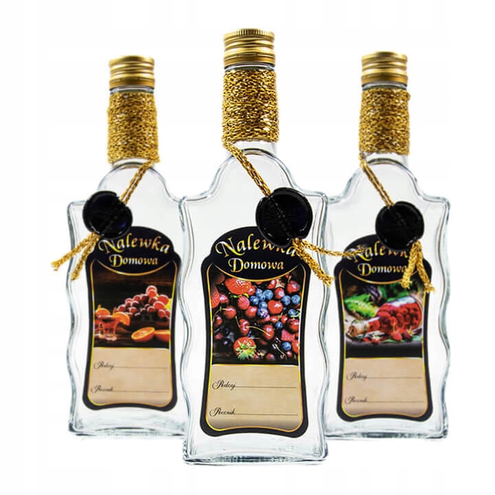 

Butelka zdobiona fala 500ML Nalewka Domowa Premium