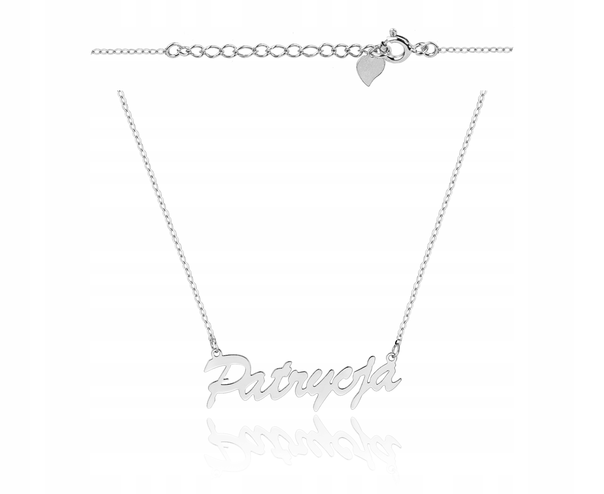 Stříbrný Náhrdelník Se Jménem Patricie 925 Gravírování