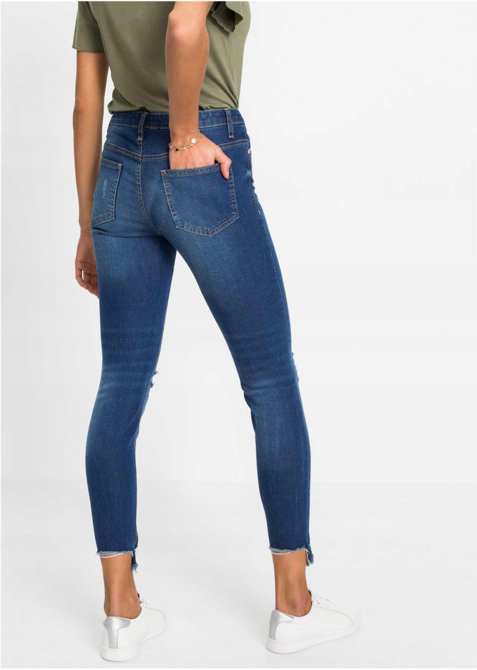 RURKI JEANSY PRZETARCIA __34 Linia regular