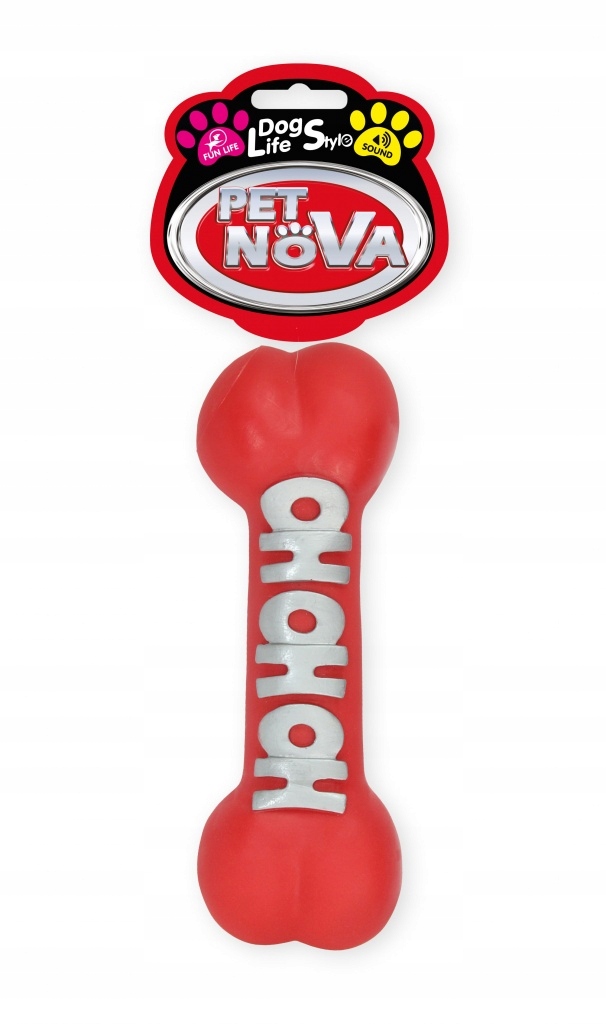 

Pet Nova kość z napisem Ho Ho 23cm kolor czerwony