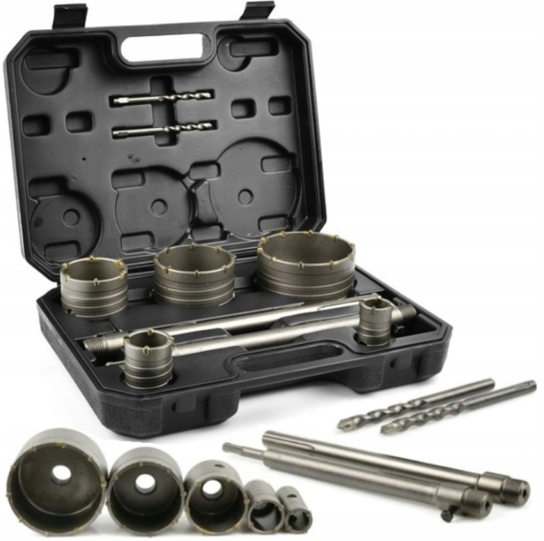 Otwornice Do Betonu Frezy Sds+ Sds Max 30-100 MM 9 El Zestaw Otwornic