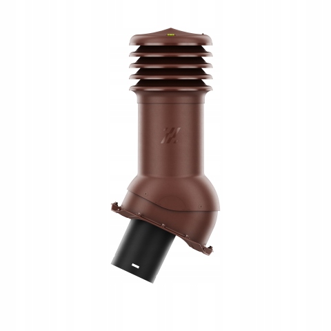 Větrací komín HiVent nezateplený fi 125 mm Bronz