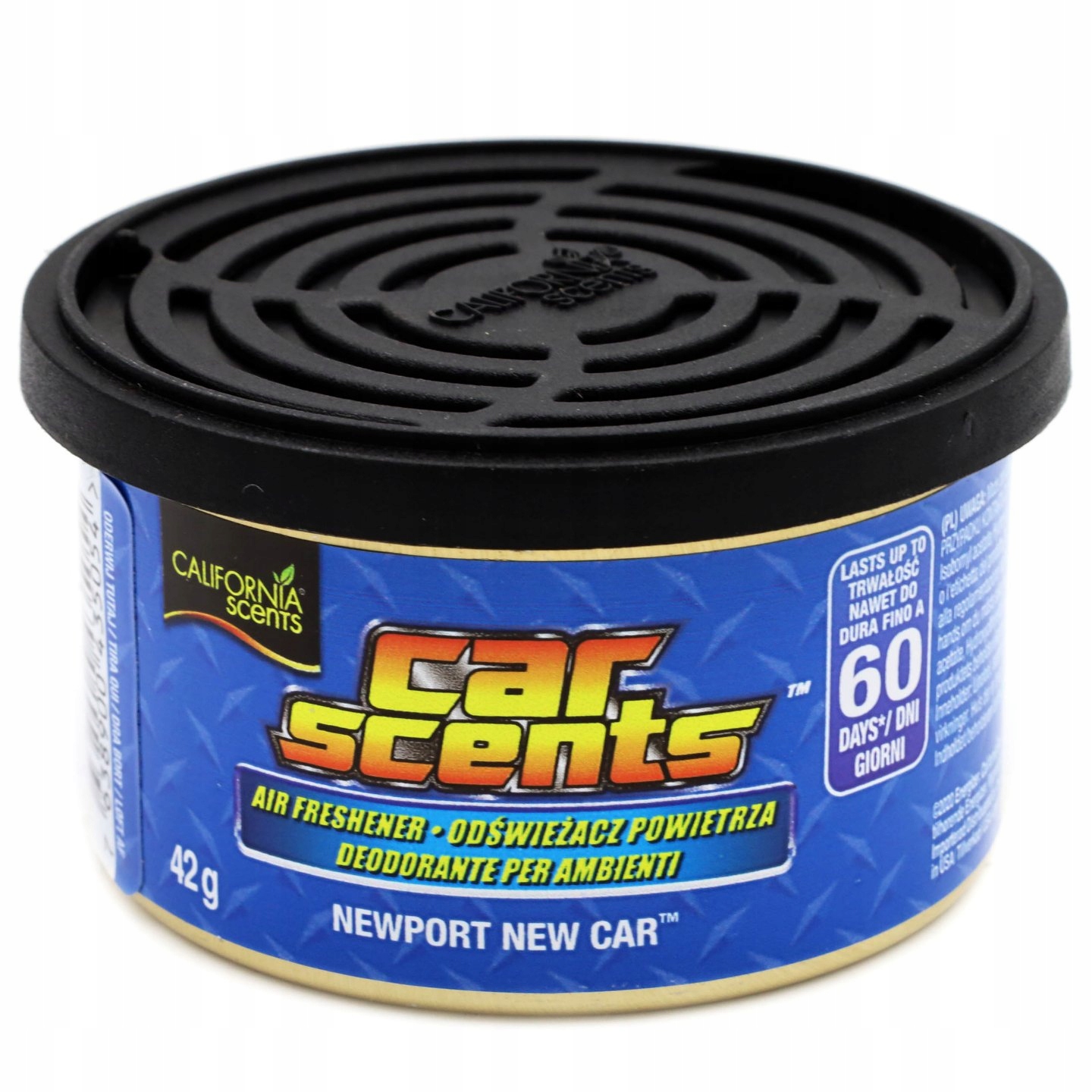 

Zapach Puszka California Car Scents New Car 42g