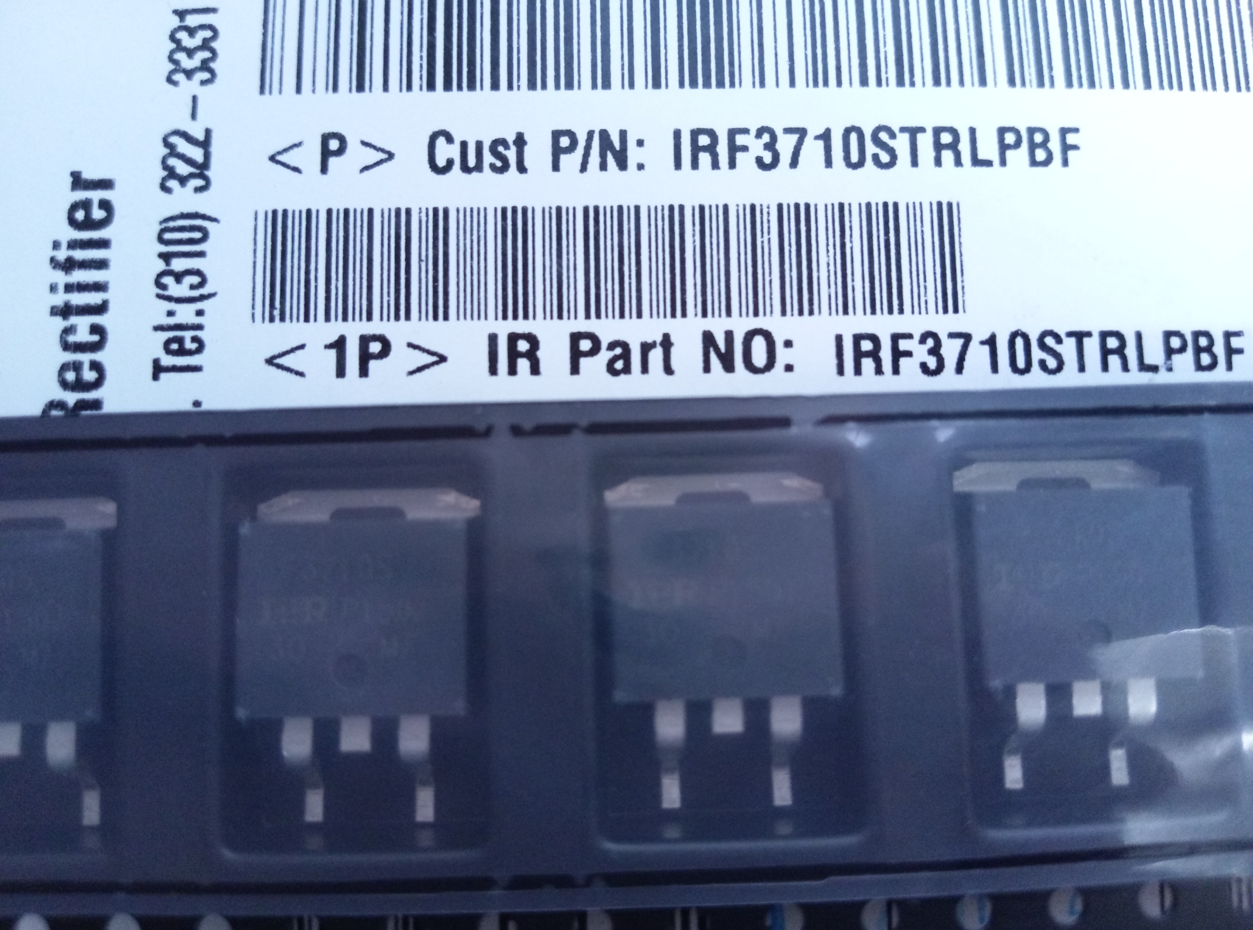 [2 szt]Tranzystor SMD N-MOSFET IRF3710S (F3710S)