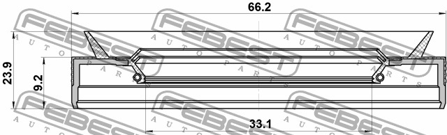 USZCZELNIACZ PÓŁOSI FEBEST do BUICK REGAL 2.0 2.4 Numery katalogowe zamienników RRT RBU-160434
