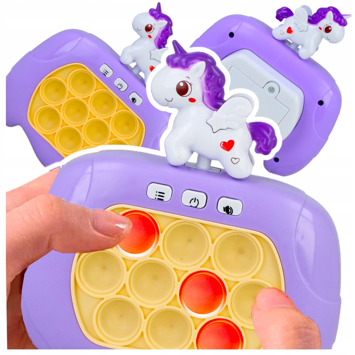 GRA ZRĘCZNOŚCIOWA POP IT POPIT ELEKTRYCZNA GIERKA ANTYSTRESOWA LED DŹWIĘKI Minimalna liczba graczy 1