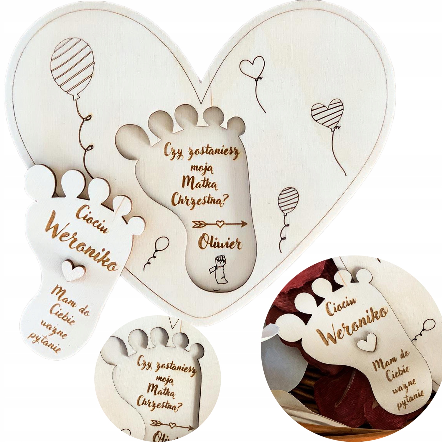 CIOCIU CZY ZOSTANIESZ MOJĄ CHRZESTNĄ ZAPROSZENIE CHRZEST PROŚBA CHRZESTNEJ