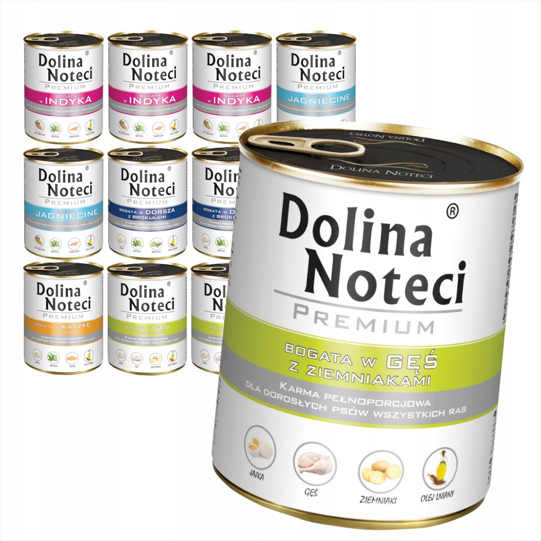 Dolina Noteci Premim Mix 5 příchutí Krmivo mokré pro psa 12x800g