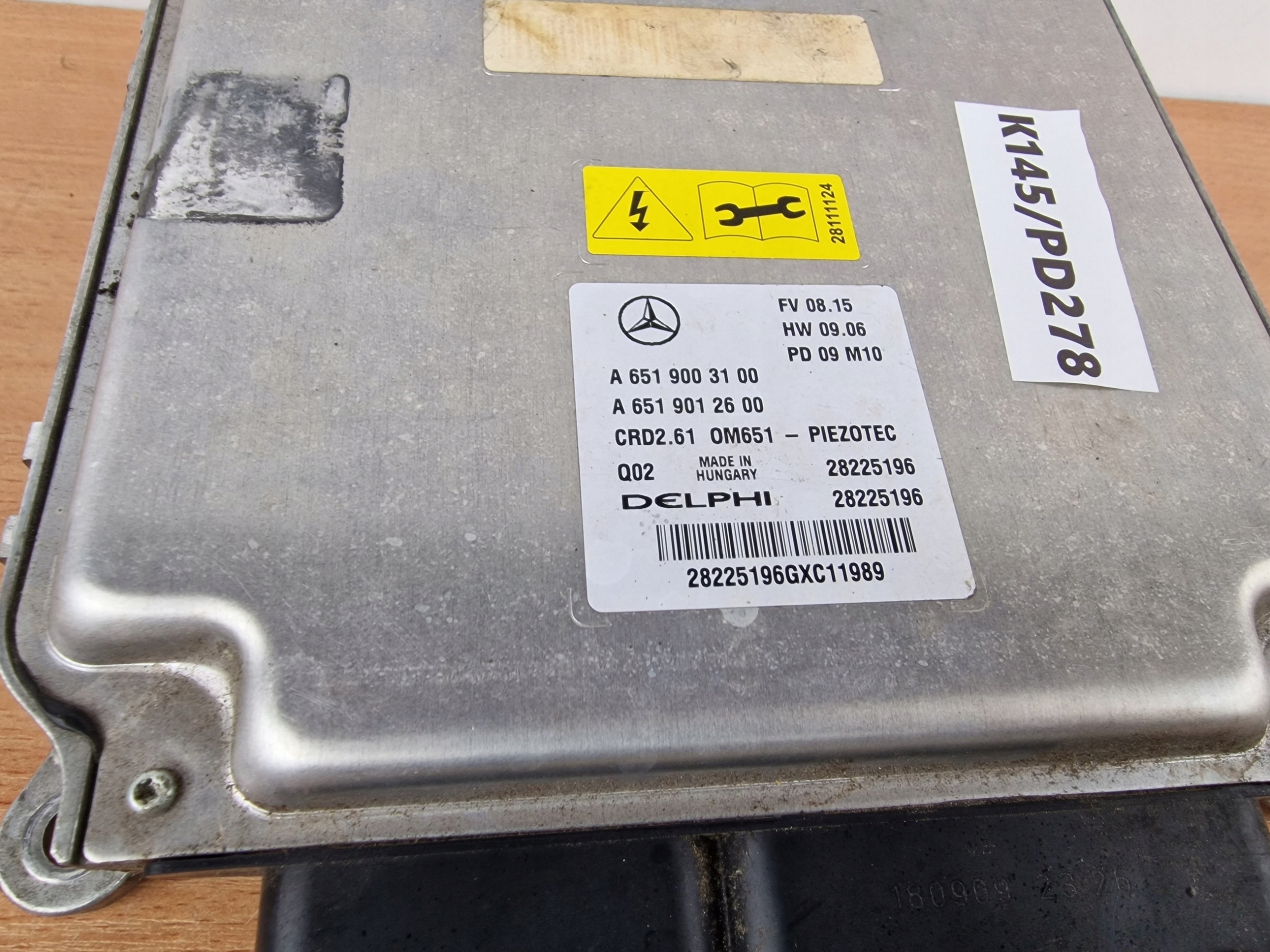 computer of the engine MERCEDES C-KLASA SPRINTER W212 WS