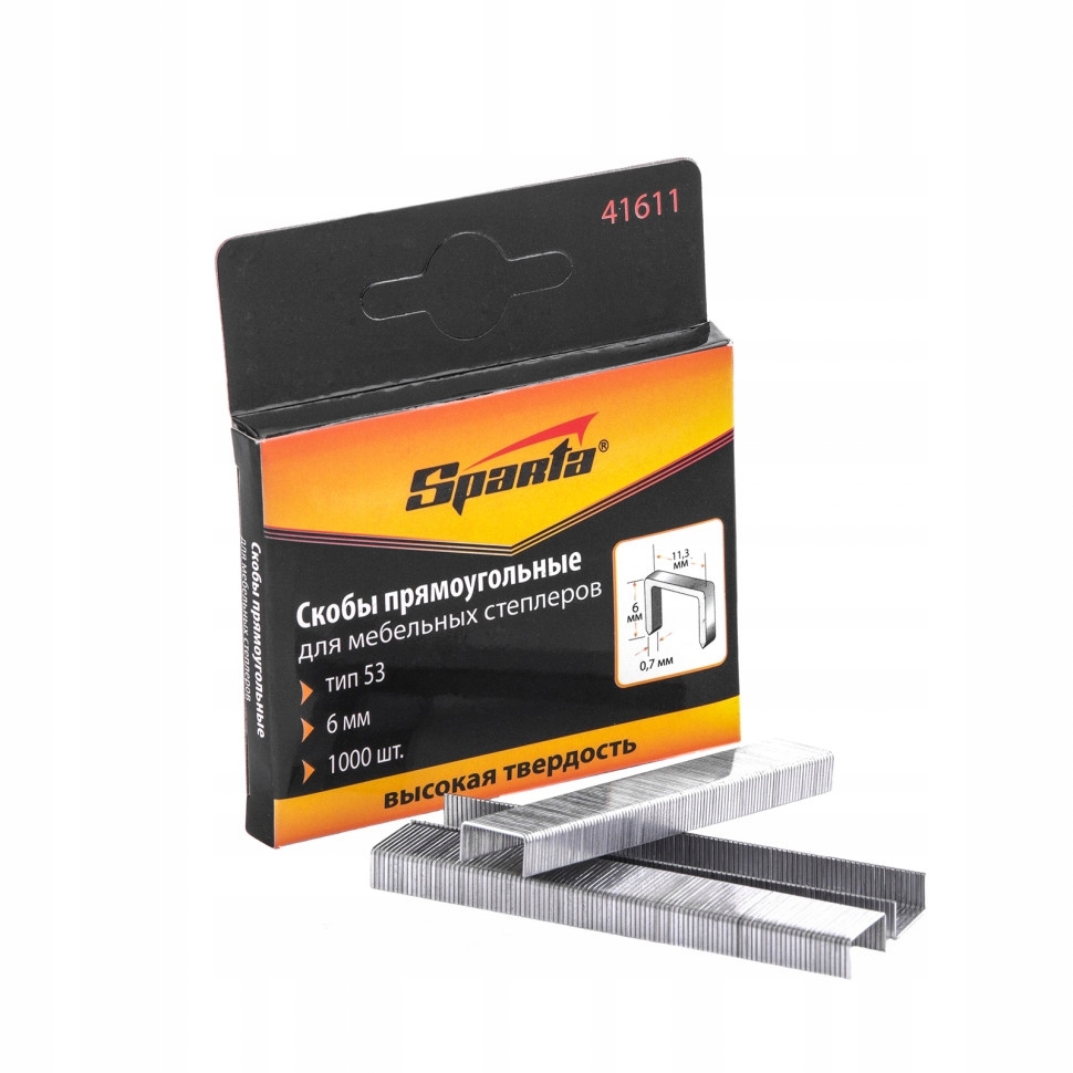 

Zszywki tapicerskie 6mm 1000szt. typ 53 Sparta