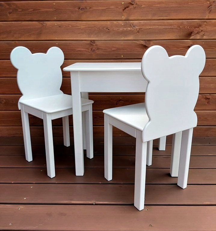 Stolik i 2 krzesełka drewniane dla dziecka 92-116 Kod producenta 1010