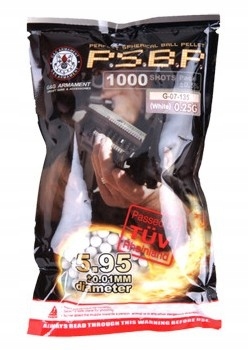 Kulki 0,25g P.s.b.p G&g 1000 szt