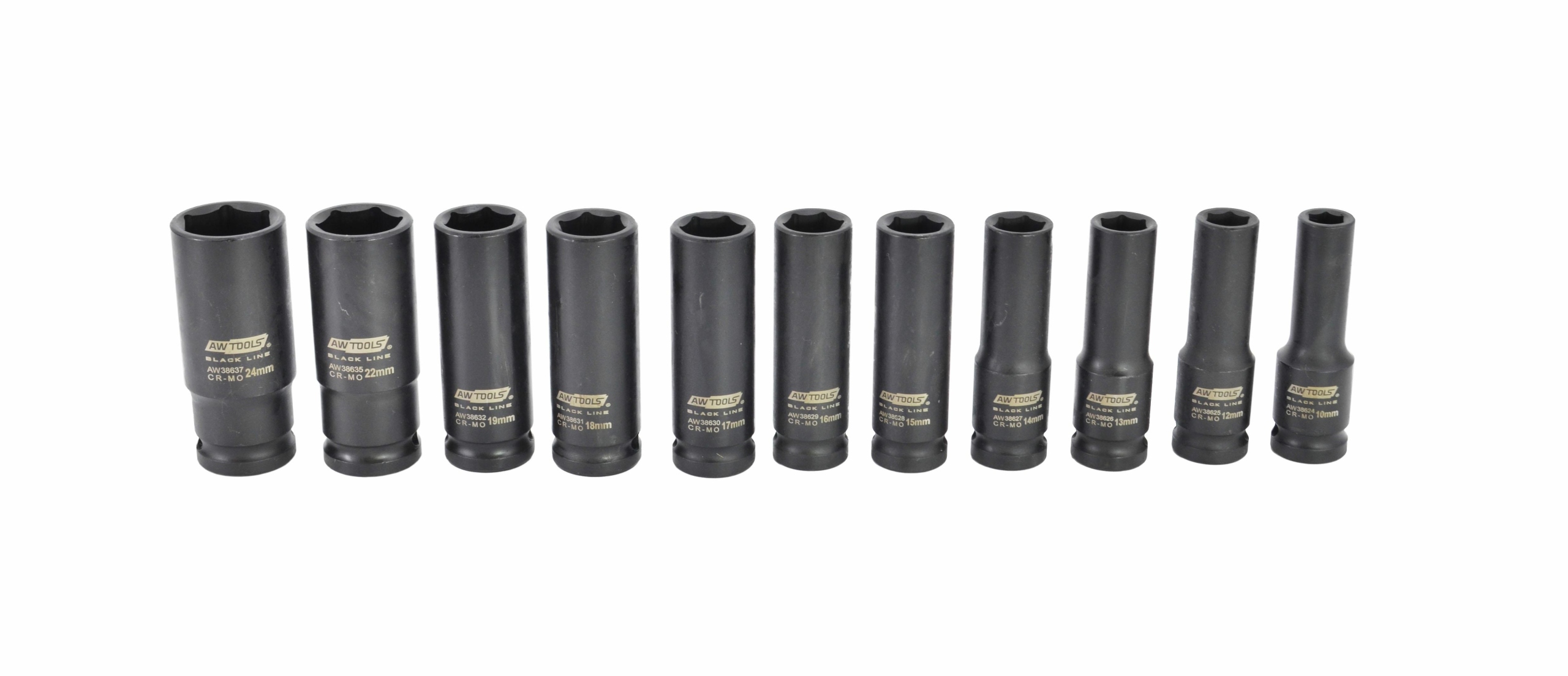 AWTOOLS ZESTAW NASADEK UDAROWYCH 1/2" 11cz. 1 Marka Awtools