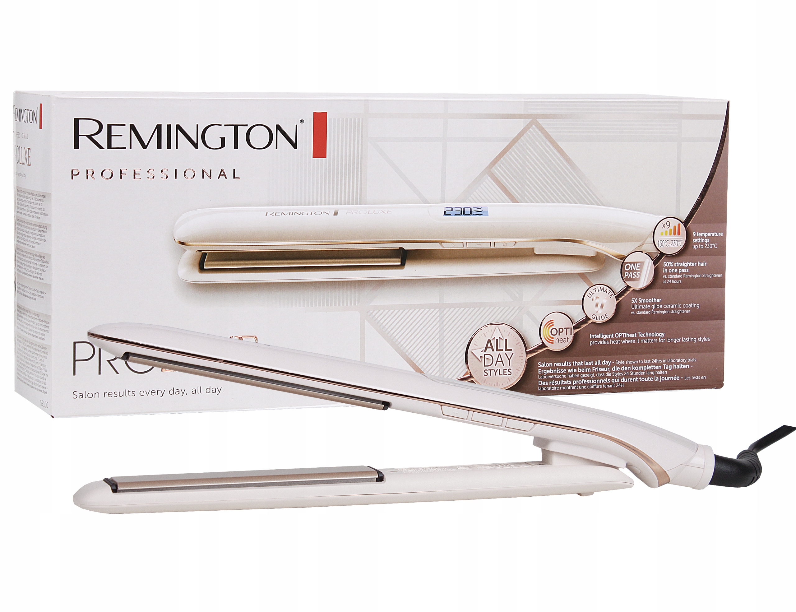 Prostownica Remington S9100 PROLuxe LCD Etui