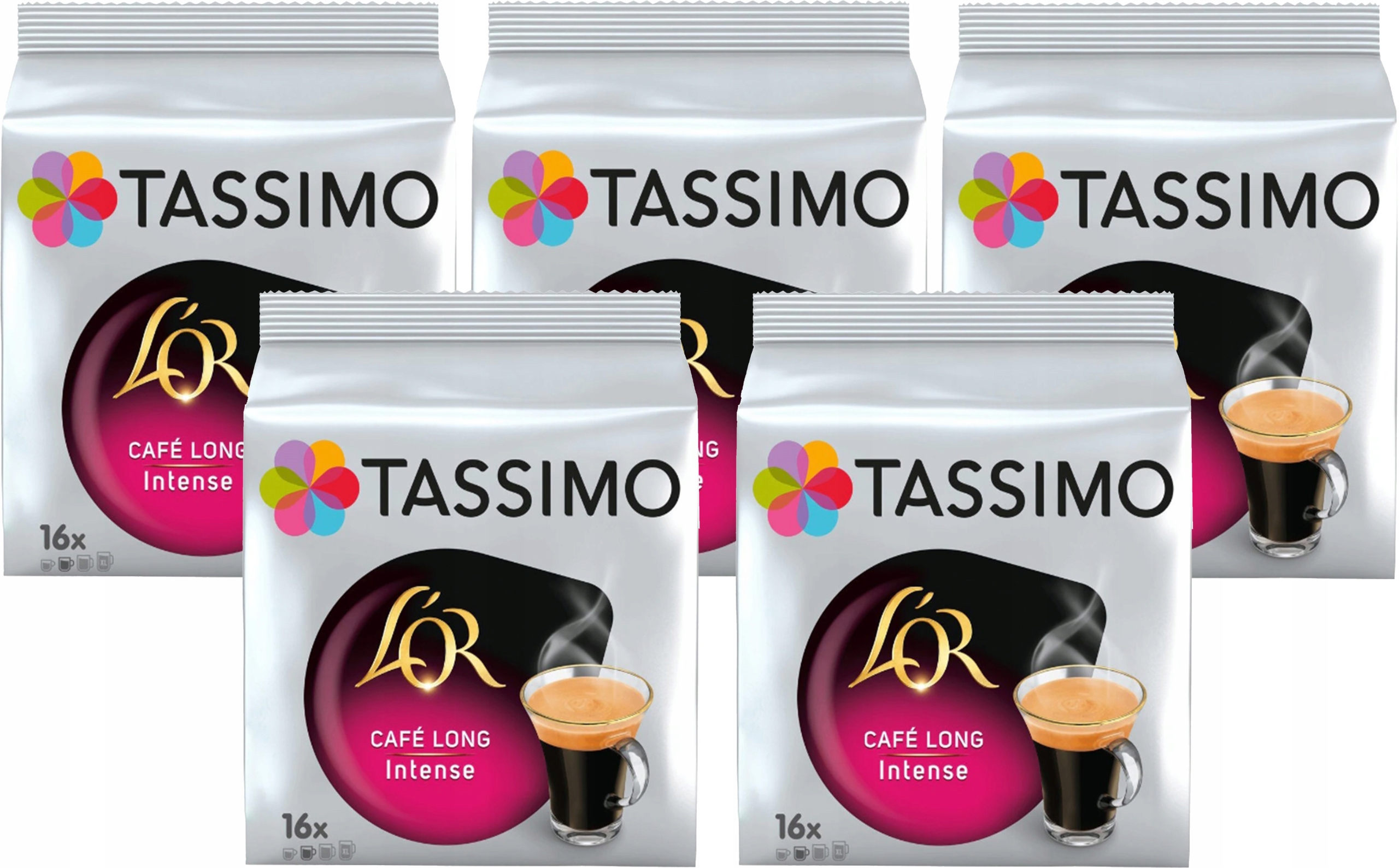 Levně Kapsle Tassimo Jacobs Lor Cafe Long Intens 5 x16