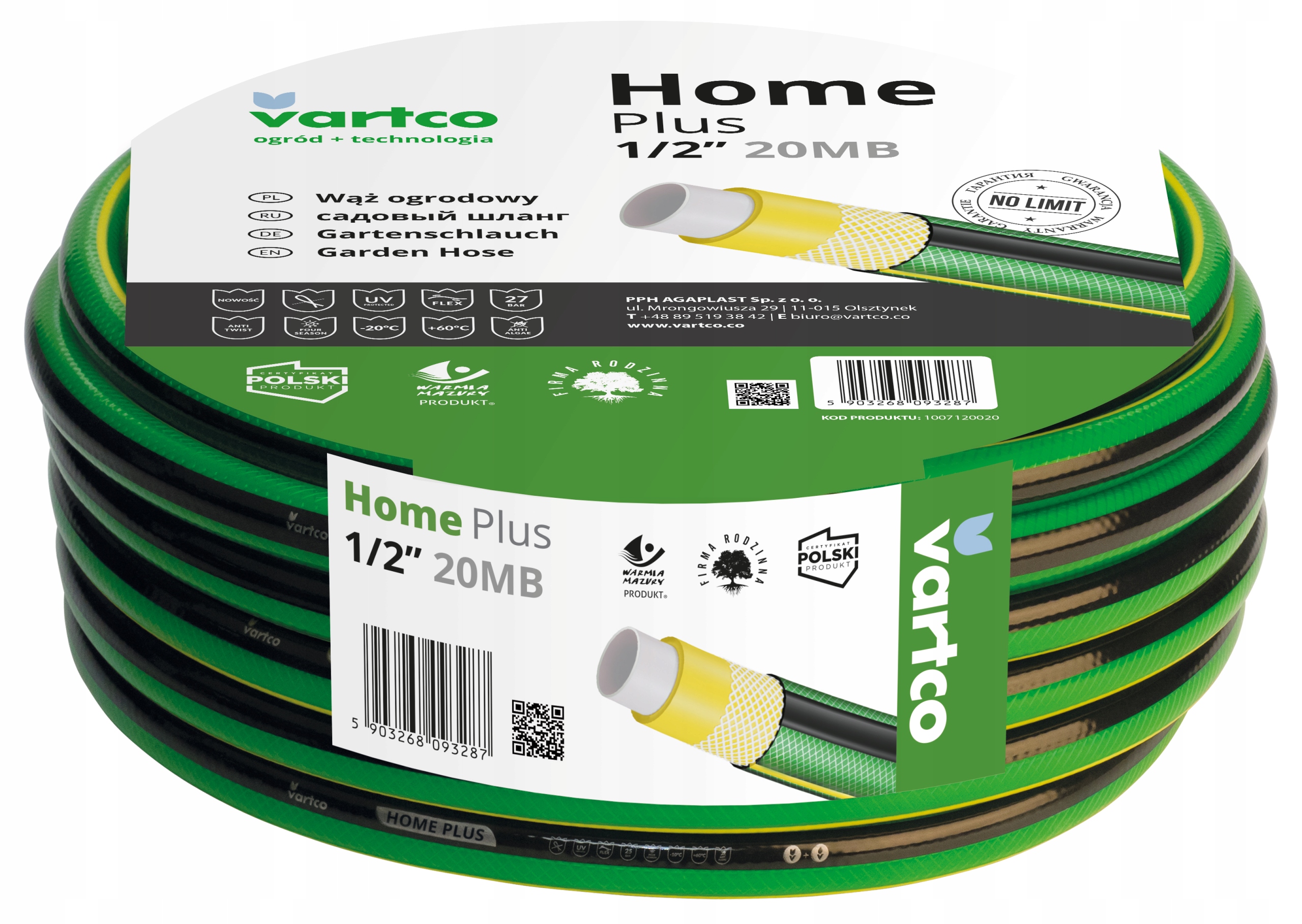 Záhradná Hadica Home Plus 1" 30 M 4-VRSTVOVÁ Uv Anti Algae